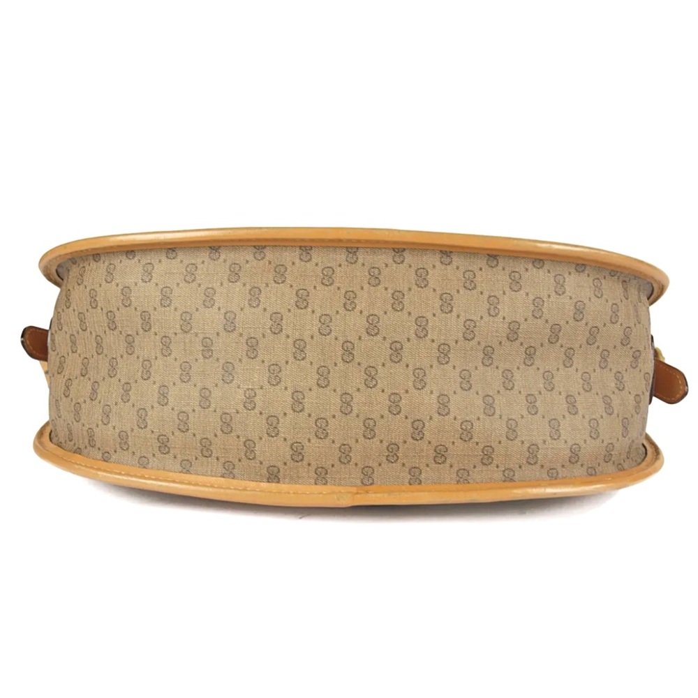 🔴SOLD🔴GUCCI Vintage Sherry Line Micro GG Web PVC Canvas Browns Crossbody bag - Picture 12 of 15